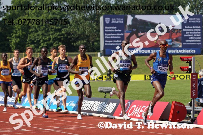 Mens 3000 metres, IAAF Diamond League, Birmingham. Photo: David T. Hewitson/Sports for All Pics